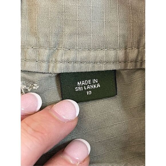 Eddie Bauer womens capris army green size 10 - Picture 6 of 7